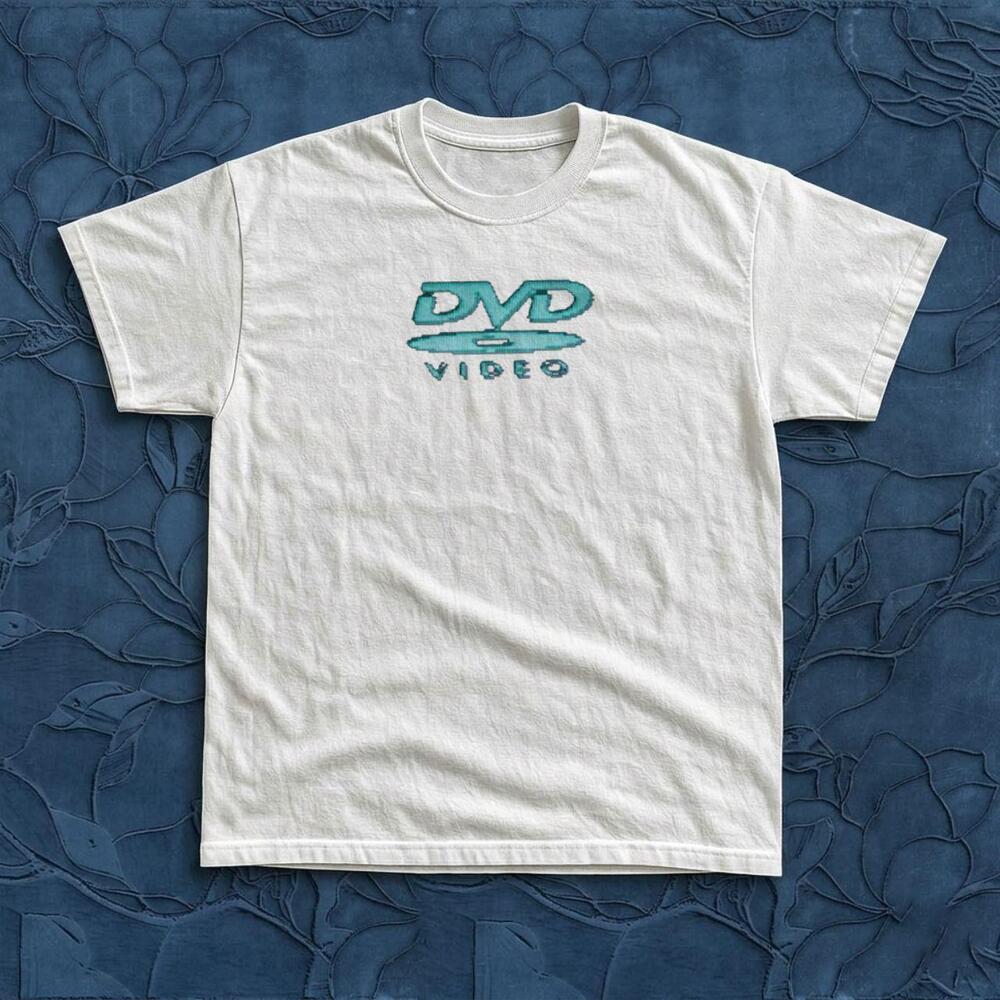 Dvd Video Glitch  Style Graphic Tee